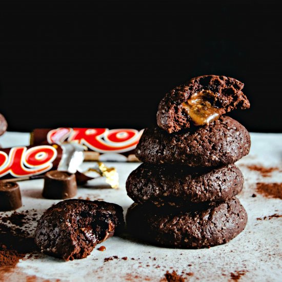 Rolo Chocolate Cookies