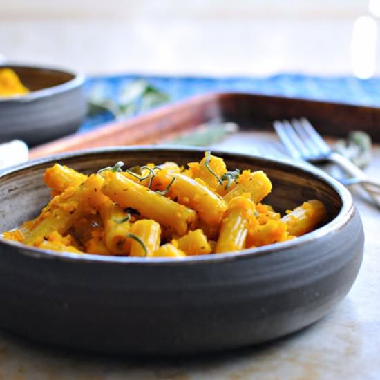 Caramelized Red Kuri Squash Pasta