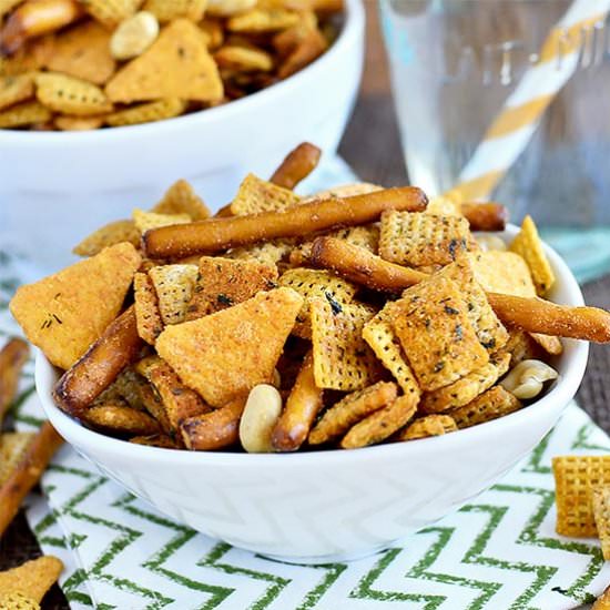 Buffalo Cheddar-Ranch Chex Mix