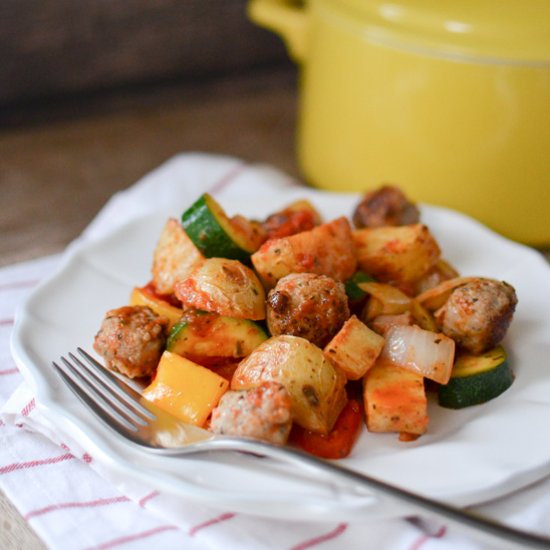 Italian Sausage & Vegetable Skillet