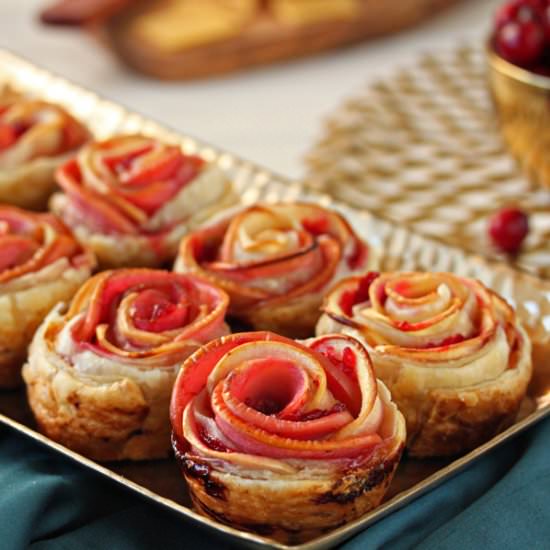 Apple Puff Pastry Roses