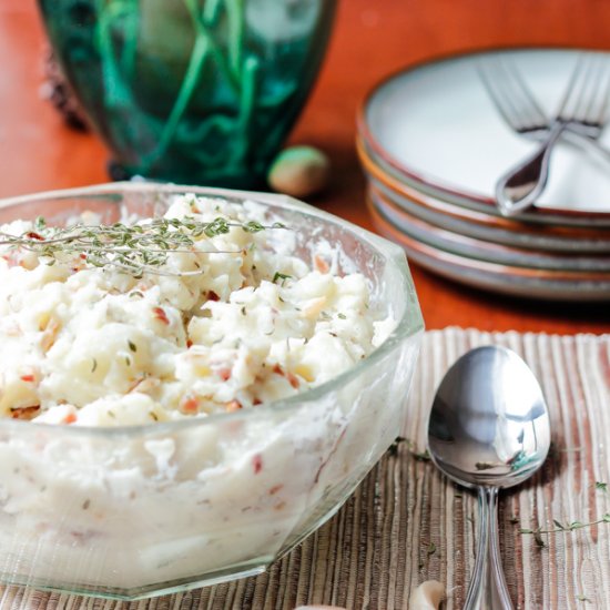 Garlic Bacon Mashed Potatoes