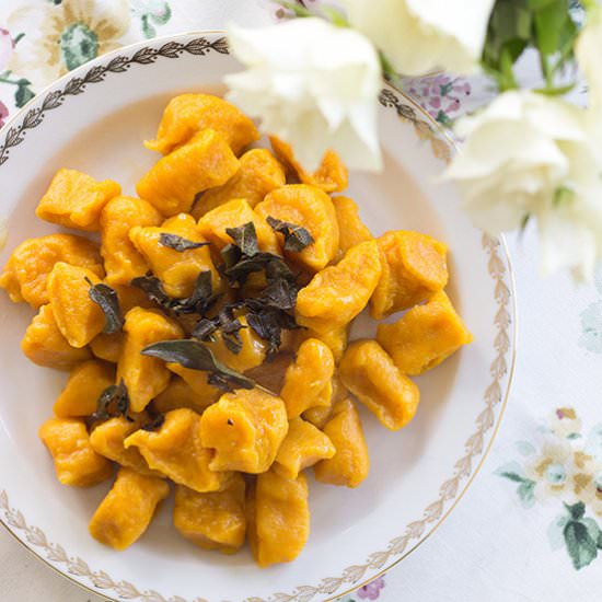 Pumpkin Gnocchi with Sage