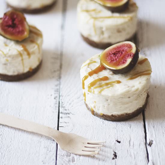 Fig and Pear Spiced Cheesecakes