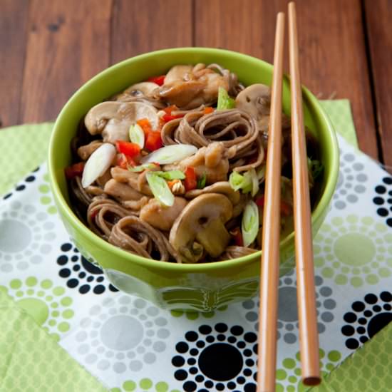 Mushroom Soba Noodles