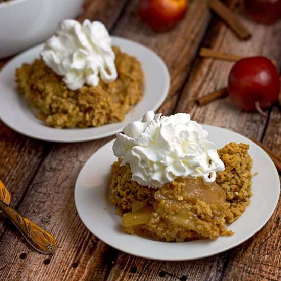 3 Ingredient Apple Oatmeal Crisp