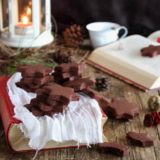 Nougat and chocolate cookies