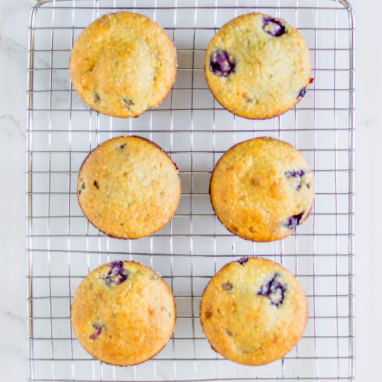 Mixed Berry Cornbread Muffins (GF)