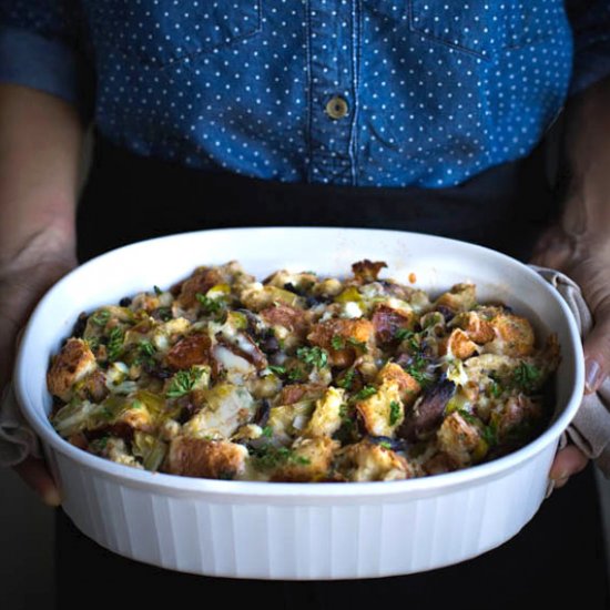 Wild Mushroom and Brioche Stuffing