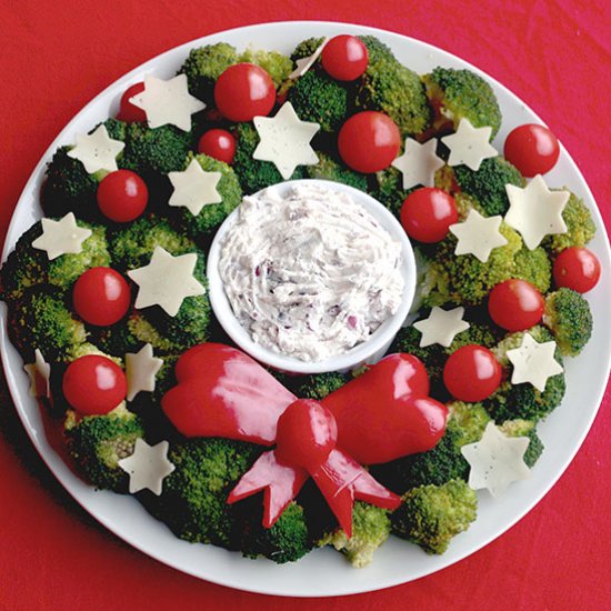 Vegetarian Christmas Wreath