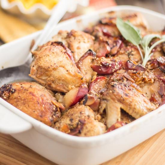 Apple Honey Roasted Chicken