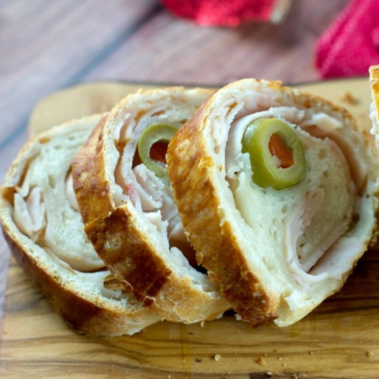 Holiday Ham Rolled Bread