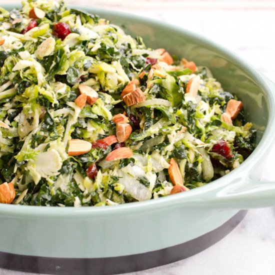 Kale and Brussels Sprout Salad