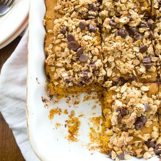 Pumpkin Granola Coffee Cake