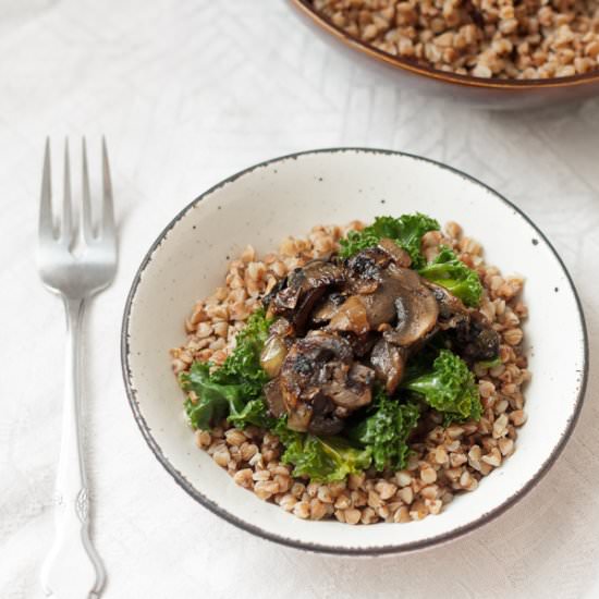 Buckwheat Kasha w/ Mushroom & Onion