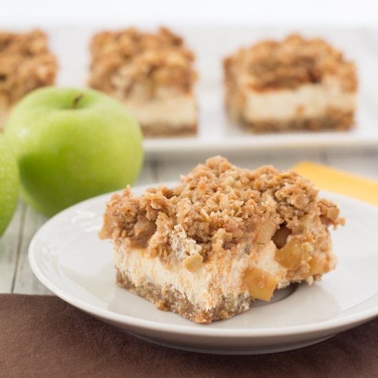 Caramel Apple Cheesecake Bars