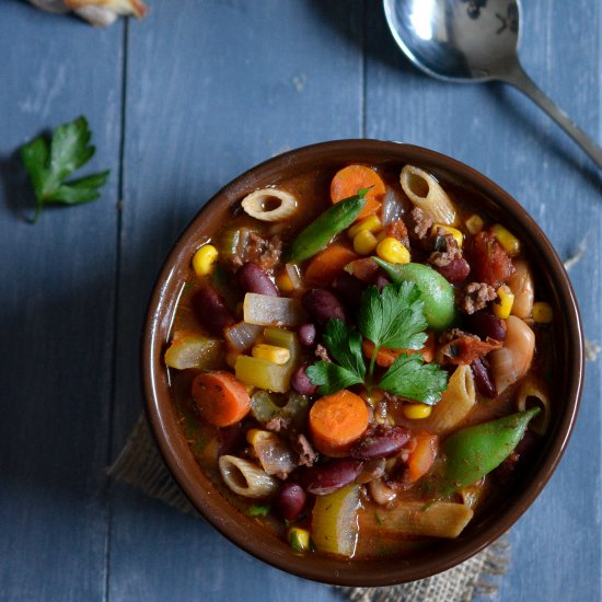 Beef & Vegetable Minestrone