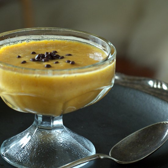 Paleo and Vegan Persimmon Custard