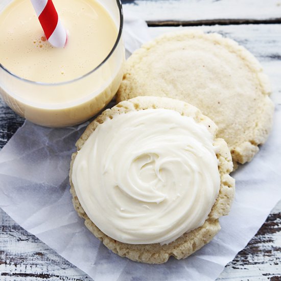 Eggnog Sugar Cookies