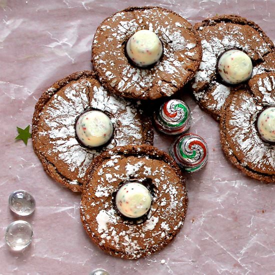 Chocolate Peppermint Blossoms