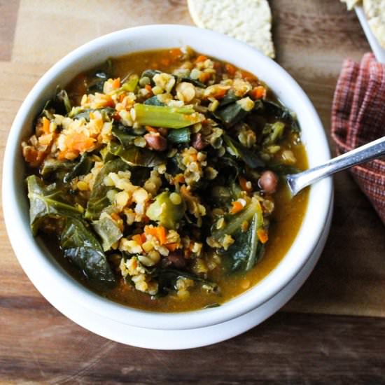 Green Bean and Grain Soup