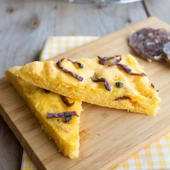 Sweet potato focaccia