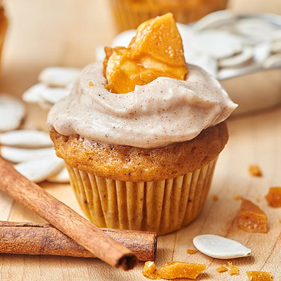 Pumpkin Cupcakes Cinnamon Frosting