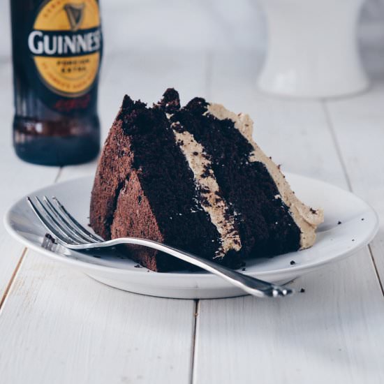 Guinness Chocolate Cake with Irish