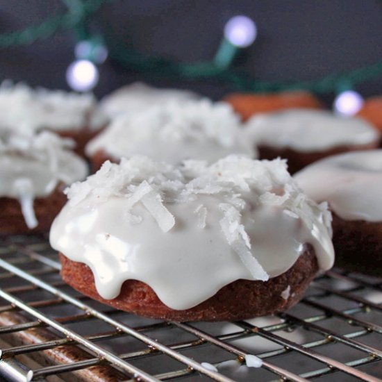 Snow Flurry Cake Donuts