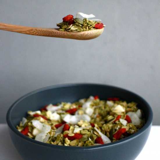 Christmas Matcha Granola