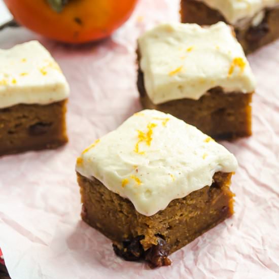 Sweet Persimmon Bars