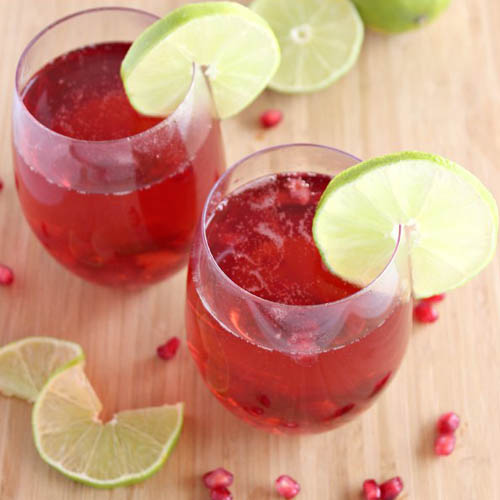 Pomegranate Lime Spritzer