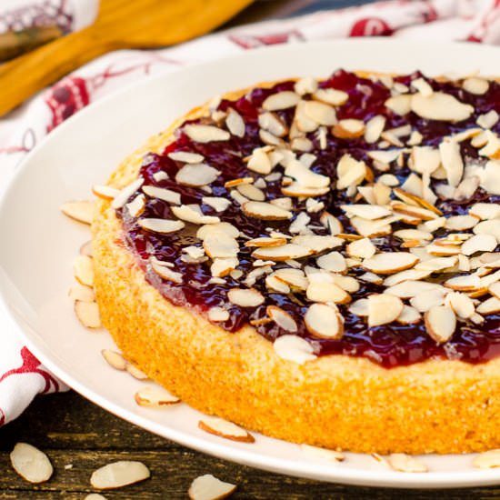 Raspberry Almond Torte