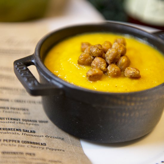 Butternut Squash and Hummus Soup