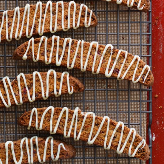 Cranberry Pistachio Biscotti