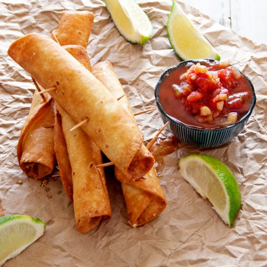 Rolled Sweet Potato Tacos