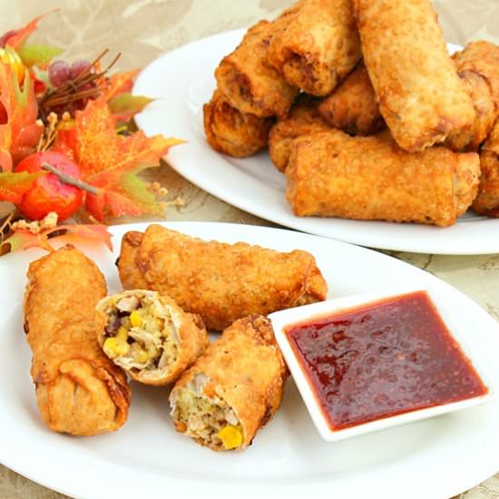 Thanksgiving Egg Rolls