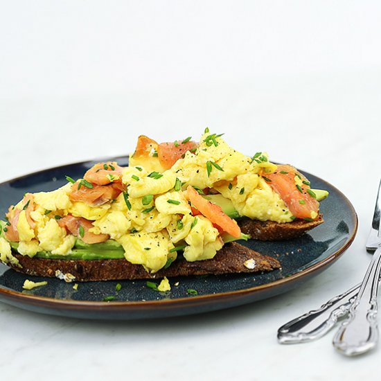 Scrambled Eggs with Smoked Salmon