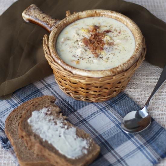 Creamy Crockpot Chicken Chowder