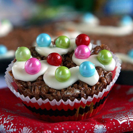 Vanilla Caramel Cocoa Cereal Treats