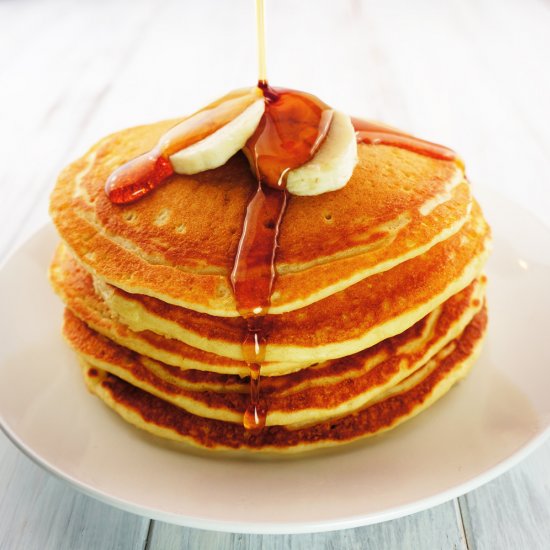 Buttermilk Banana Pancakes