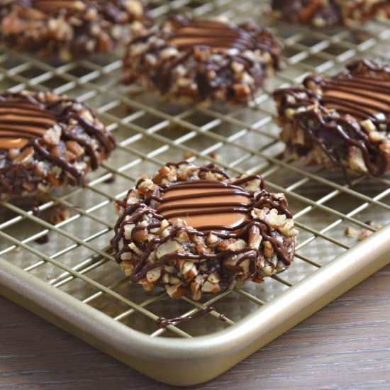 Turtle Thumbprint Cookies