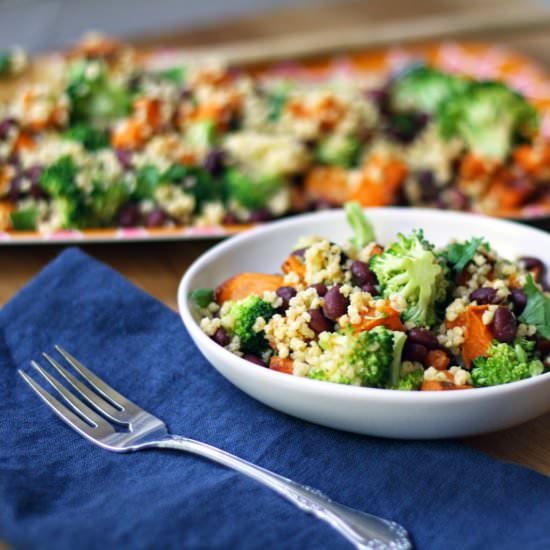 Black bean and millet salad