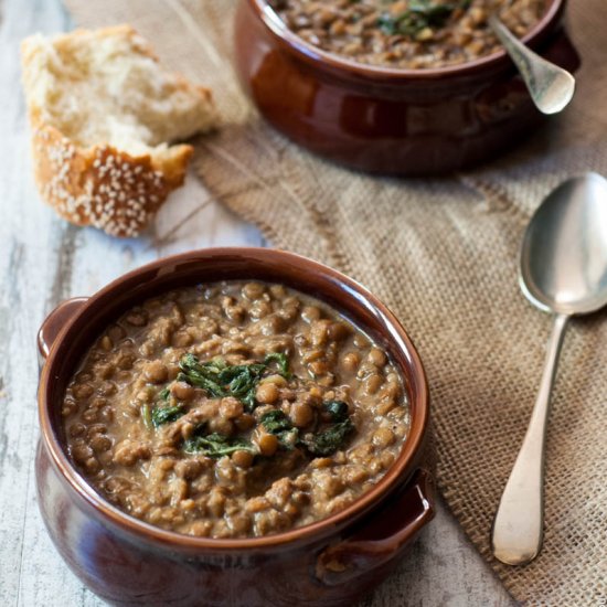 Lentil Soup with Peanut Butter