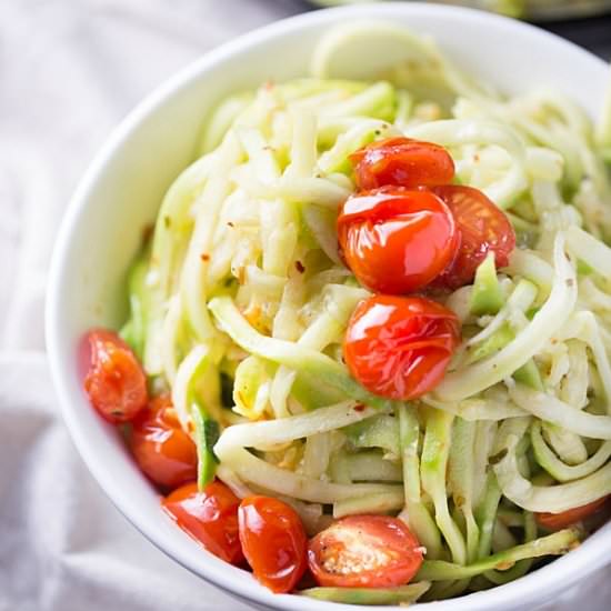 Zucchini Noodles w/ Roasted Tomato