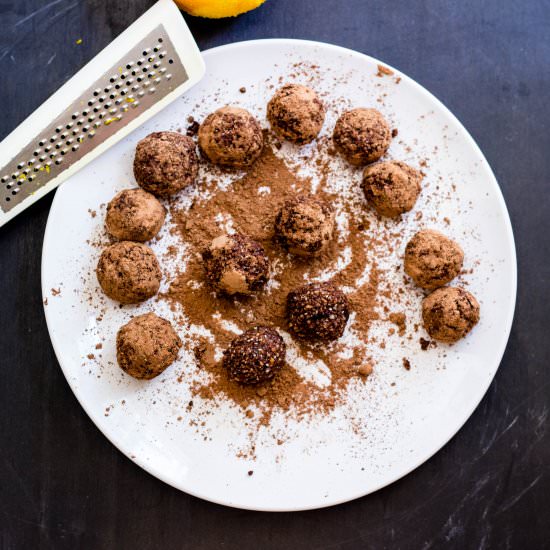 Chocolate Orange Bliss Balls