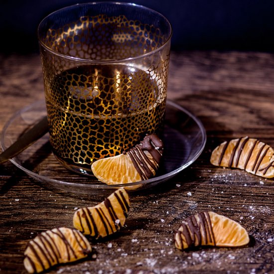 Chocolate striped clementines