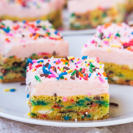 Frosted Funfetti Cake Batter Blondi