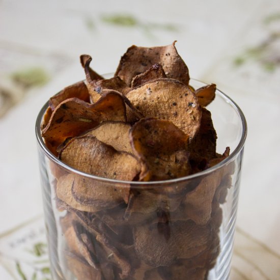 Jerusalem artichoke crisps