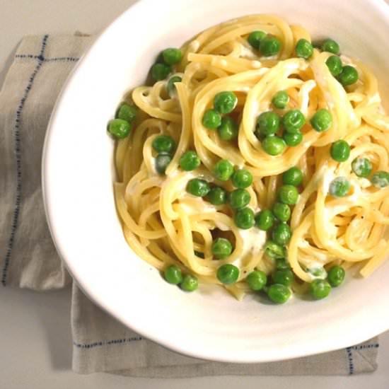 Lemon Whipped Creme Fraiche Pasta